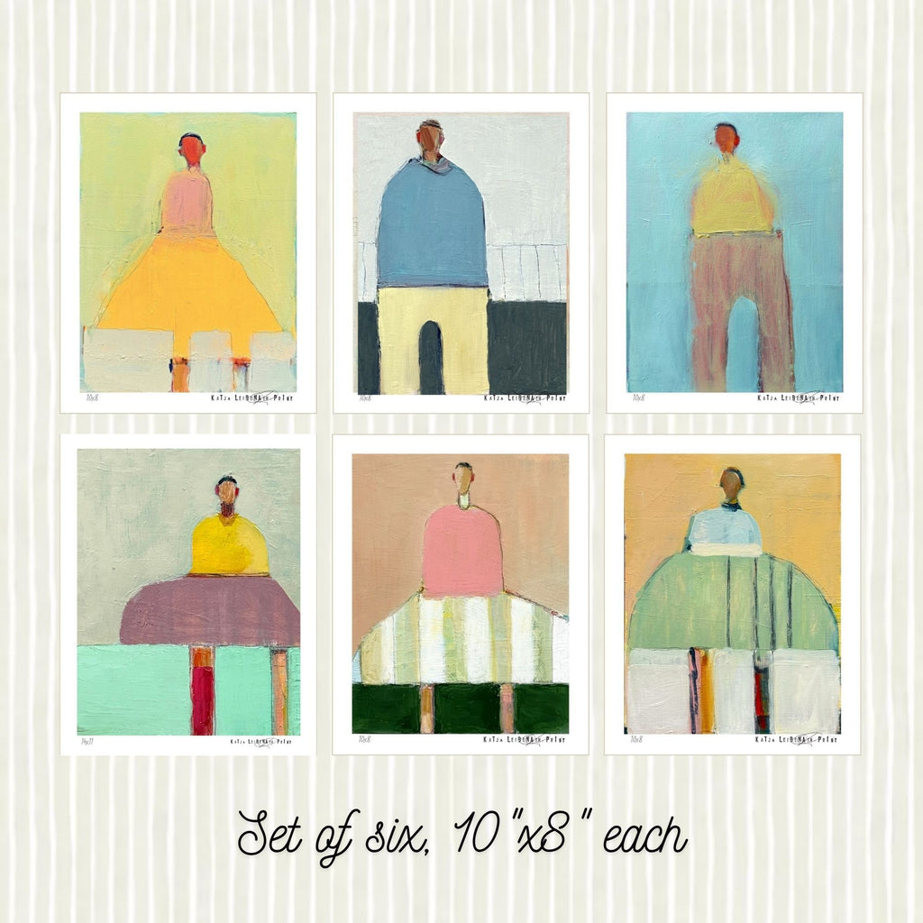 Set of Six, 10"x8" each