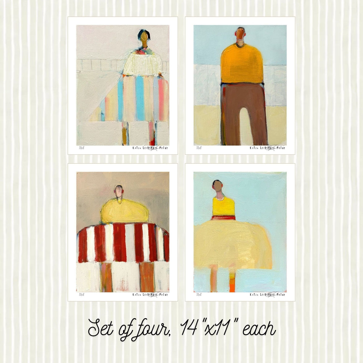 Set of Four, 14"x11" each
