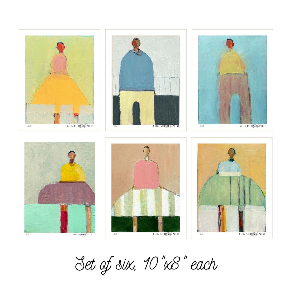 Set of Six, 10"x8" each