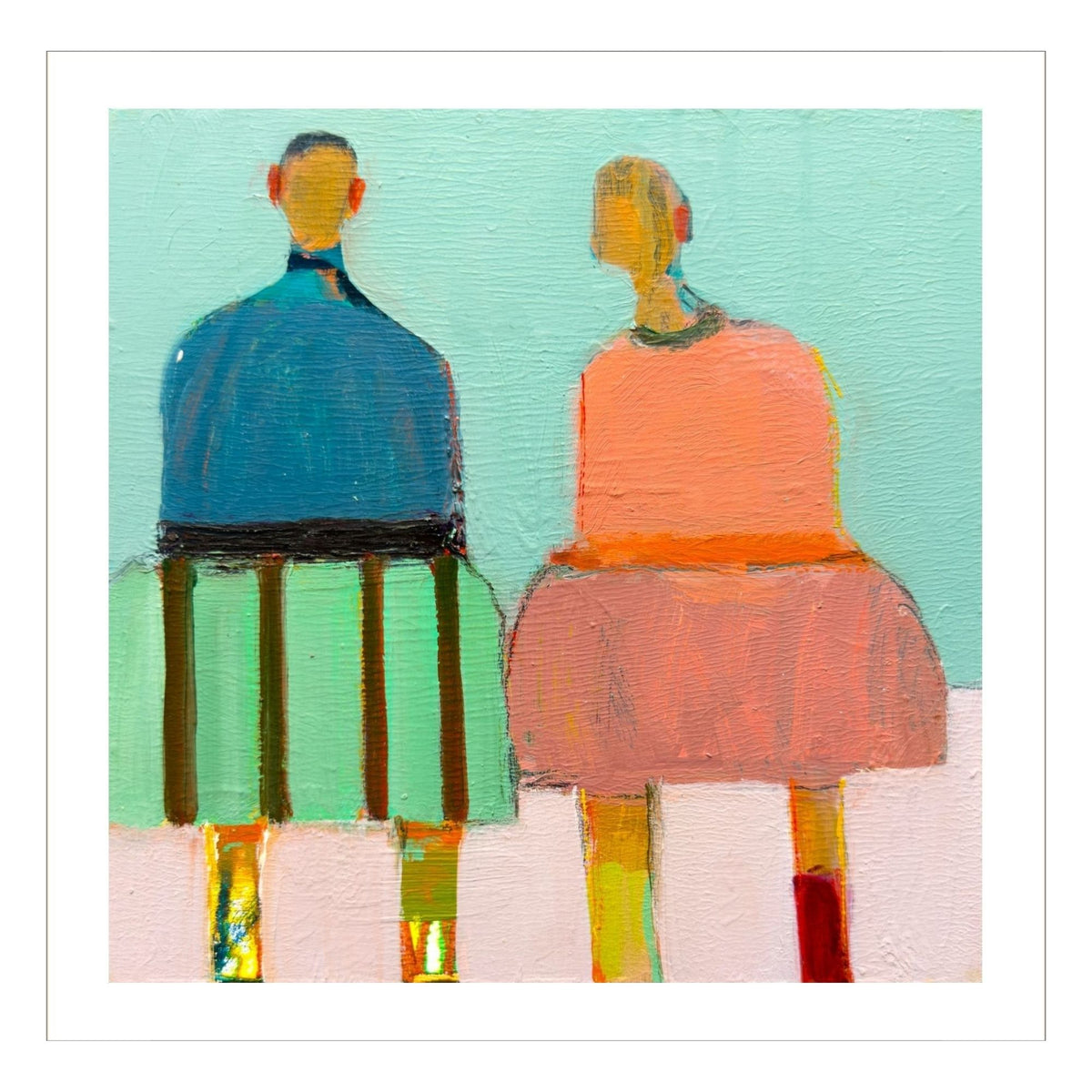 Small Figures #505, 12"x12" PRINT