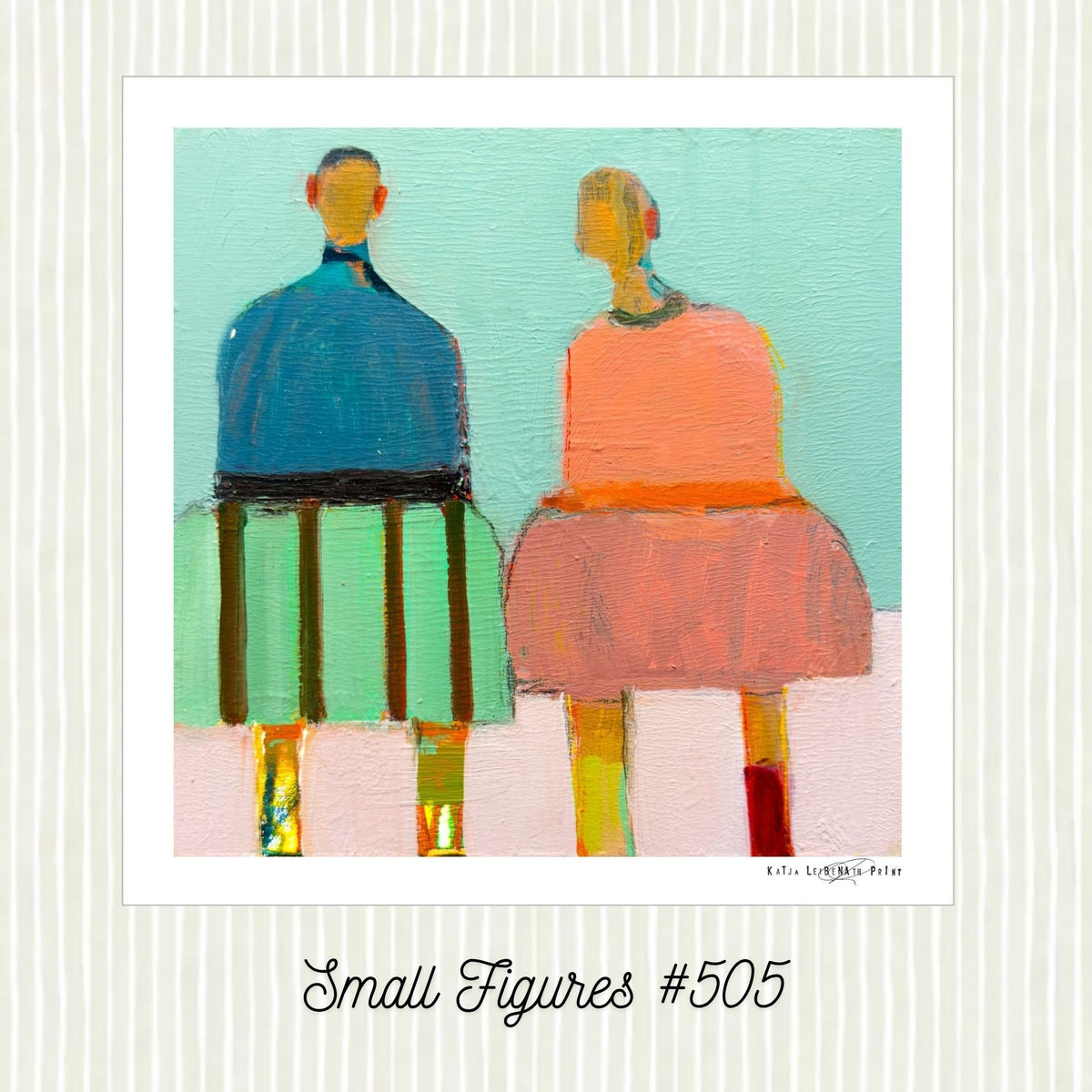 Small Figures #505, 12"x12" PRINT